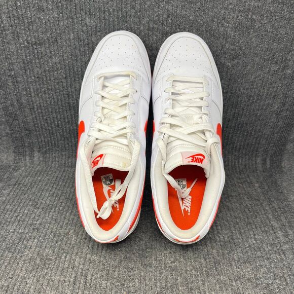 Nike Dunk Low White Picante Red Leather Shoes Men’s Size 14 DV0831-103 main image 7